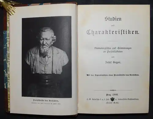 Josef Bayer - Studien und Charakteristiken - 1908 - Erste Ausgabe