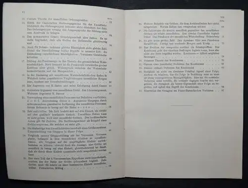 DAS UNENDLICHE UND DIE ZAHL - HUGO BERGMANN - 1913 - MATHEMATIK