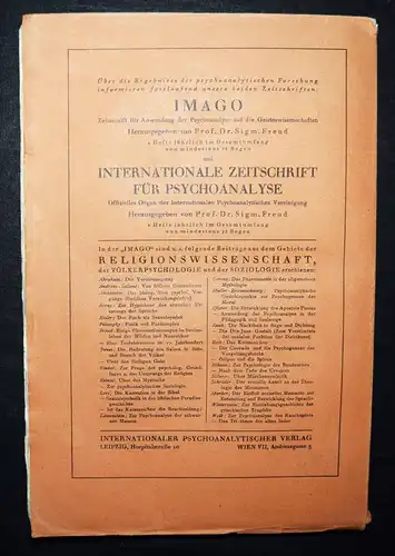 Reik, eigene und der fremde Gott 1923  Psychoanalytischer Verlag  PSYCHOANALYSE