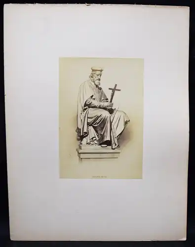 Fuhr, Monument eleve a la memoire de Martin Luther 1870 ORIGINAL-PHOTOGRAPHIEN