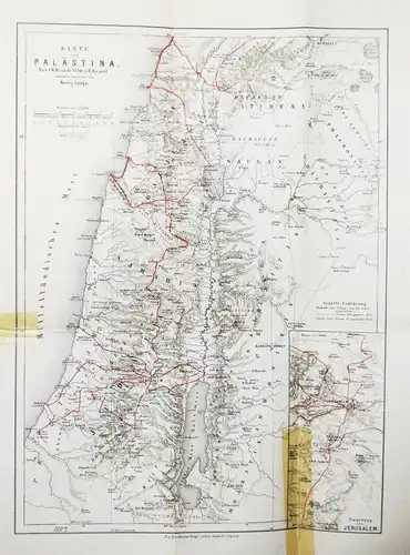 Furrer, Wanderungen durch Palästina 1865 Erste Ausgabe ISRAEL ORIENT REISE