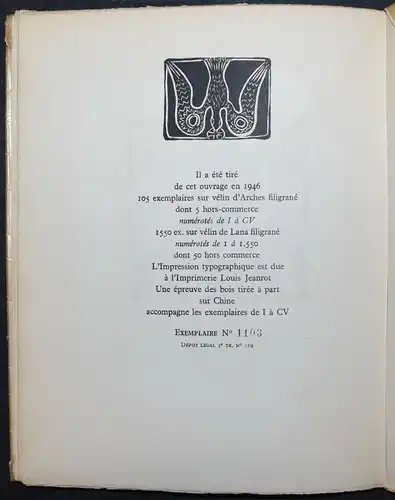 LA BARONNE DE CARINS - POÈME POPULAIRE SICILIEN - 1946 - NUMMERIERT