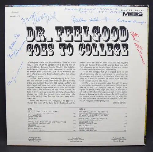 Perryman - Dr. Feelgood goes to College - Blues - signed - Vinyl 1973