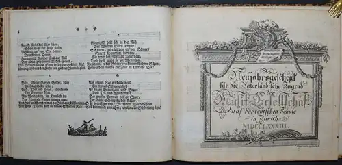 Sammelband - Neujahrsblätter 1780-1804 - Musik-Gesellschaft ZÜRICH - SCHWEIZ 