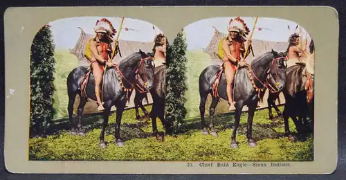 STEREO-PHOTOGRAPHIE UM 1905 INDIANER INDIANS STEREOPHOTOGRAPHIE