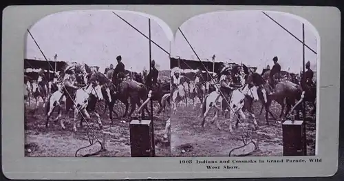 STEREO-PHOTOGRAPHIE UM 1905 INDIANER INDIANS STEREOPHOTOGRAPHIE