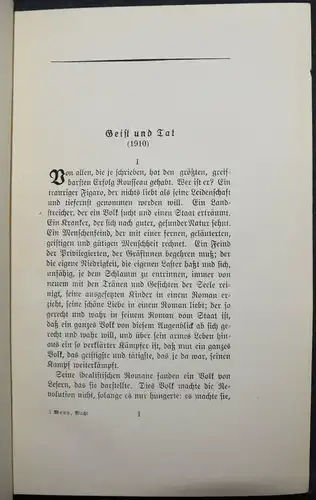 Thomas Mann - Macht und Mensch - ERSTE AUSGABE 1919