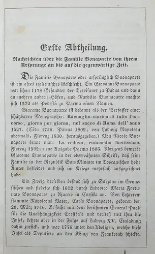 Stein, Napoleon als Mensch, Held und Kaiser,... - ERSTE AUSGABE - 1846