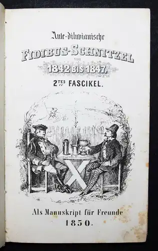 Schwarzenberg, Ante-diluvianische Fidibus-Schnitzel - 1850 ÖSTERREICH