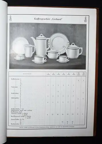 Kaffee-, Tafel- und Teegeschirre - Seltmann - 1925 - Porzellan - Verkaufskatalog