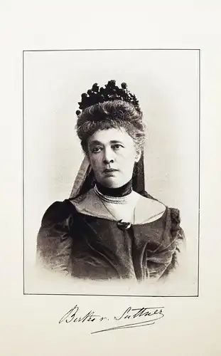 Bertha von Suttner, Memoiren - ERSTE AUSGABE der Autobiographie 1909 PAZIFISMUS