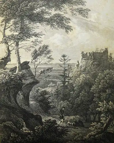 TRACHTEN BADEN Karlsruhe 1844 Huhn, Universal-Lexikon vom Großherzogthum 