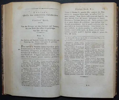 EUTROPIUS - EUTROPII BREVIARIUM HISTORIAE ROMANAE - ERSTAUSGABE 1813 - ANTIKE