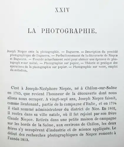 ERFINDUNGEN ZUR FOTOGRAFIE 1870 in...Figuier, Les grandes inventions anciennes.