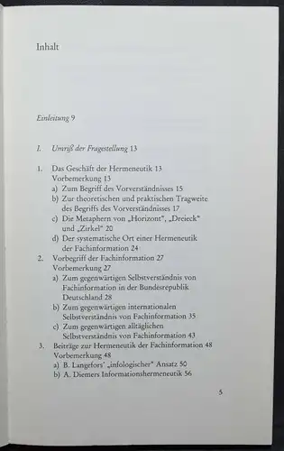 HERMENEUTIK DER FACHINFORMATION - RAFAEL CAPURRO - SPRACHWISSENSCHAFTEN SPRACHE