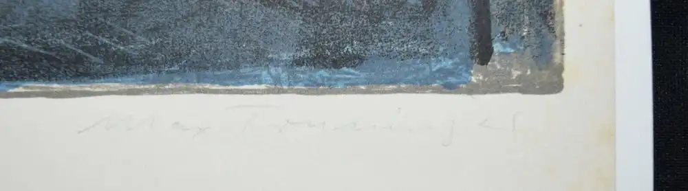 Max Truninger - 2 signierte und nummerierte Original-Farblithographien um 1970 2