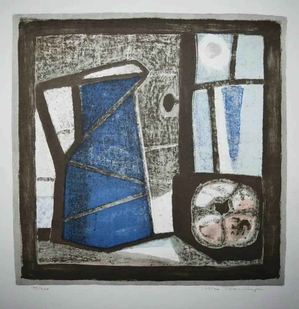 Max Truninger - 2 signierte und nummerierte Original-Farblithographien um 1970 3