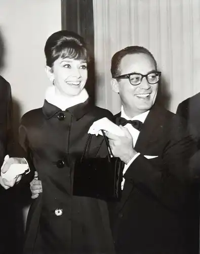 Hepburn, Original-Vintage-Photographie im GROSSFORMAT Rom 1961