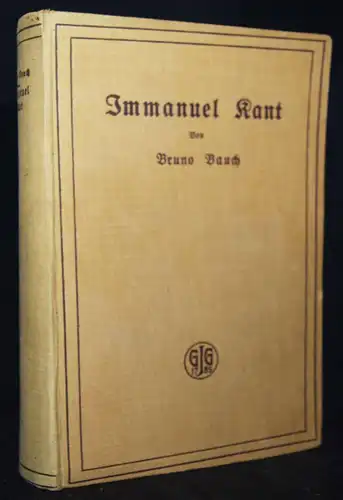 Bauch, Immanuel Kant - Göschen 1917 ERSTE AUSGABE