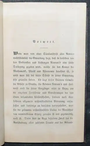 Newton – Snell, Newton und die mechanische Naturwissenschaft 1843 Physik Physics