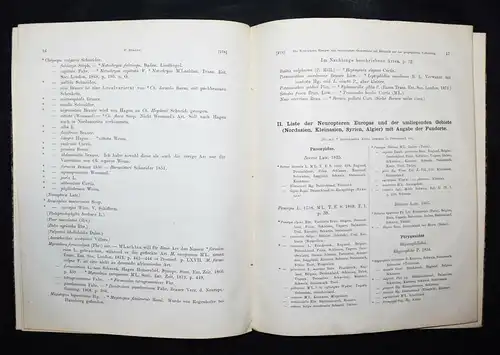 ENTOMOLOGIE BIOLOGIE - Brauer, Die Neuropteren Europas 1876 SCHMETTERLINGE