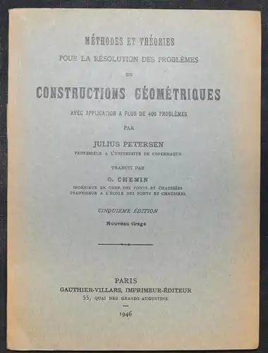 Methodes et theories pour la resolution... - 1946 - Mathematik - Geometrie