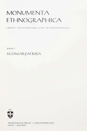 Hirschberg, Schwarzafrika - 1962 - AFRIKA - AFRICA VÖLKERKUNDE ETHNOLOGIE