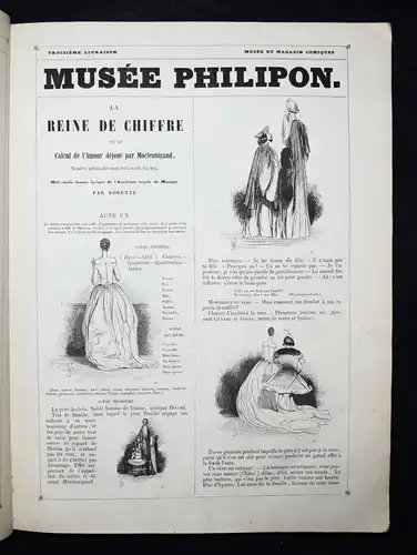 DAGUERROTYPIE - KARIKATUR - Daumier - Huart, Voyage d’agrément à Paris - 1842