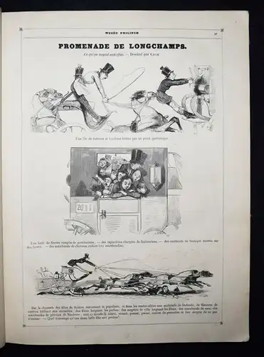 DAGUERROTYPIE - KARIKATUR - Daumier - Huart, Voyage d’agrément à Paris - 1842