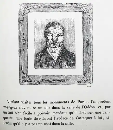 DAGUERROTYPIE - KARIKATUR - Daumier - Huart, Voyage d’agrément à Paris - 1842