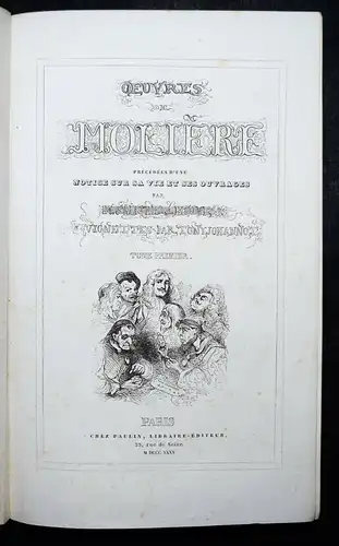 Moliere, Oeuvres - Illustr. T. Johannot - 1835-1836
