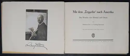 Dettmann, Mit dem „Zeppelin“ nach Amerika - Erste Ausgabe - Luft- u. Raumfahrt-