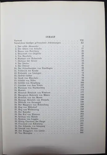 LITERATURGESCHICHTE - DEUTSCHE LIEDERDICHTER DES 13. JAHRHUNDERTS