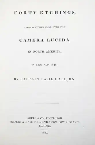 Hall, Forty etchings, from sketches made with the 1829 CAMERA LUCIDA