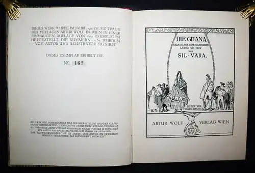 Sil-Vara, Die Gitana - 1916  Illustr.: Erhard Amadeus Dier - Num. 950 Exemplare