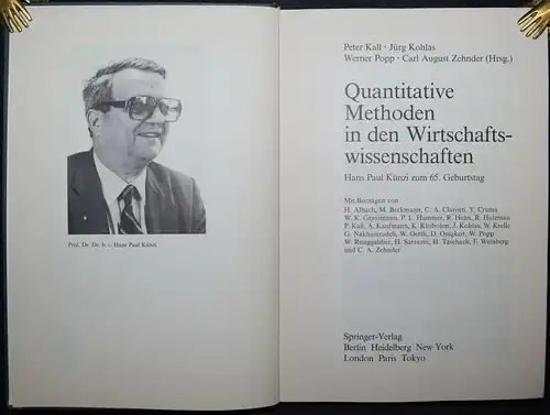 MATHEMATIK - MATHEMATICS QUANTITATIVE METHODEN IN DEN WIRTSCHAFTSWISSENSCHAFTEN