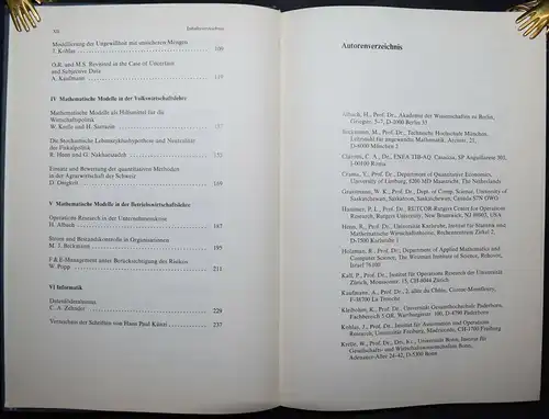 MATHEMATIK - MATHEMATICS QUANTITATIVE METHODEN IN DEN WIRTSCHAFTSWISSENSCHAFTEN