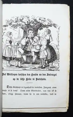 Lyser, De Swienegel als Wettrenner - 1853 MUNDART FABELN