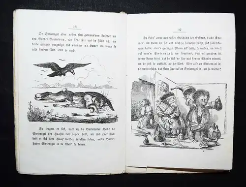 Lyser, De Swienegel als Wettrenner - 1853 MUNDART FABELN