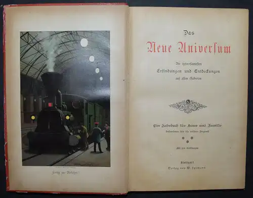 NEUES UNIVERSUM - BAND 1883 SEHR SELTENER DRITTER JAHRGANG