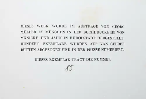 Frank Wedekind - Überfürchtenichts - 1918 - Vorzugsausgabe - Nummeriert