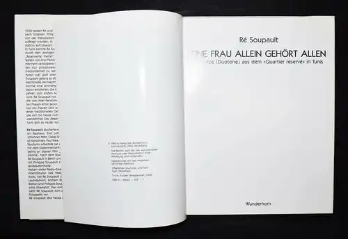 Soupault, Eine Frau allein gehört allen - 1988 - ERSTE AUSGABE - 