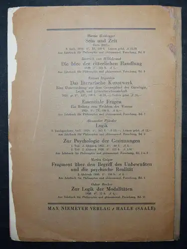 Heidegger, Vom Wesen des Grundes - 1931