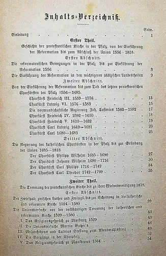 Laurier, Die evangelisch-protestantische Kirche der Pfalz - 1868