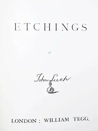 Leech, Etchings - 1878 - FIRST EDITION - CARICATURES - KARIKATUREN - HUMOR