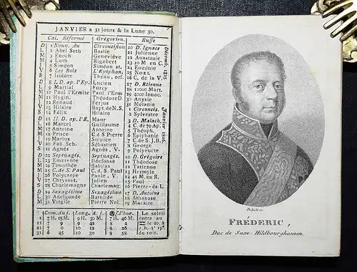 Almanach - Perthes, Almanac de Gotha pour l'annee 1826