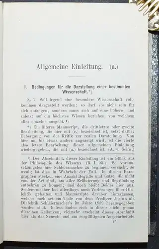 Schleiermacher - Monologen + Philosophische Sittenlehre 1868-1970