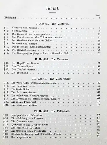 Haas, Vektoranalysis -1922 ERSTE ASUGABE - MATHEMATIK MATHEMATICS PHYSIK