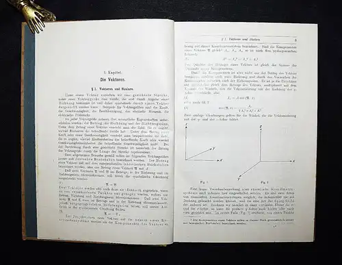 Haas, Vektoranalysis -1922 ERSTE ASUGABE - MATHEMATIK MATHEMATICS PHYSIK