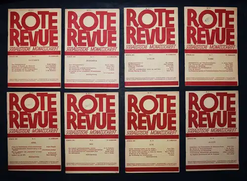 SOZIALISMUS HELVETICA Nobs u. Heeb, Rote Revue. Sozialistische Monatsschrift 